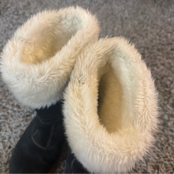 Salomon Women Lhasa Black Suede Fur Winter Snow Boots - Picture 8 of 16